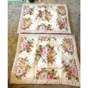 VTG Coscill Floral Shams Two(2), Standard Size 27"x21" NWOT